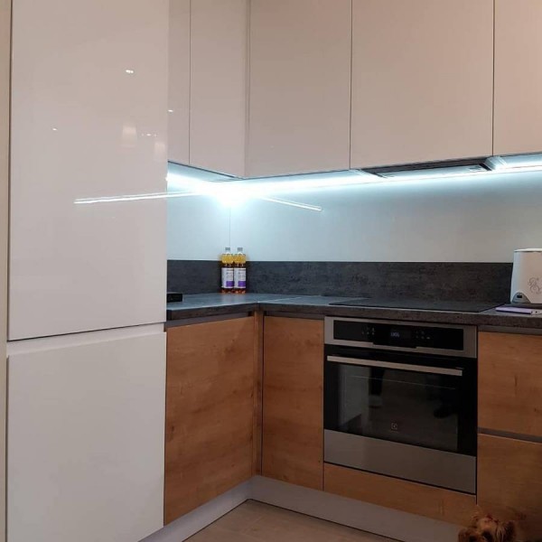 Кухня из крашеного МДФ №71