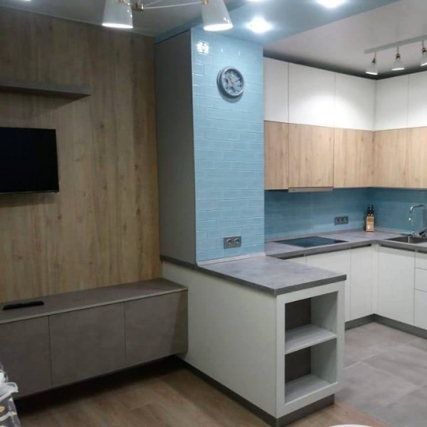 Кухня без ручек №12