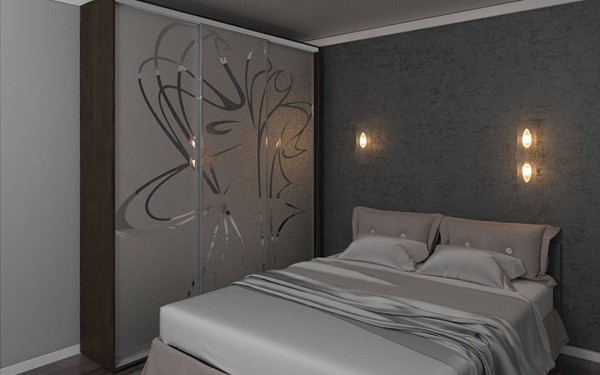 Шкаф-купе с пескоструем № 98