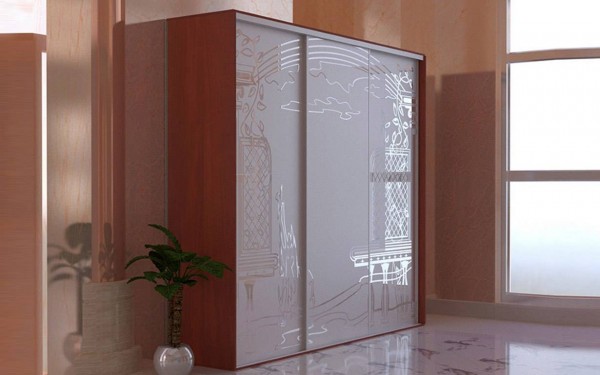 Шкаф-купе с пескоструем № 98