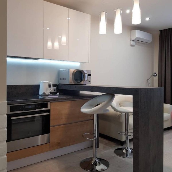 Кухня из крашеного МДФ №71