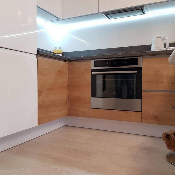 Кухня из крашеного МДФ №71