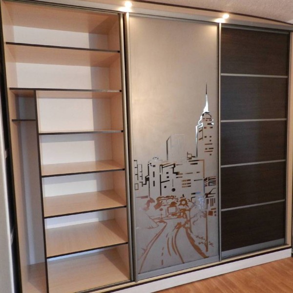 Шкаф-купе с пескоструем №83