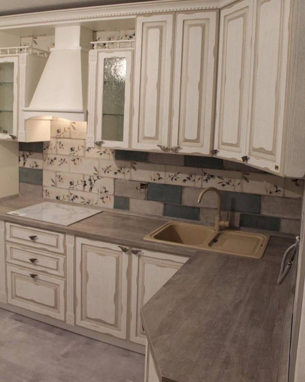 Кухня из крашеного МДФ №73